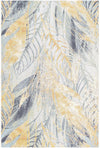Garden Terrace Escape Collection Area Rug -  Blossom Rectangle Gray Ivory Yellow Main