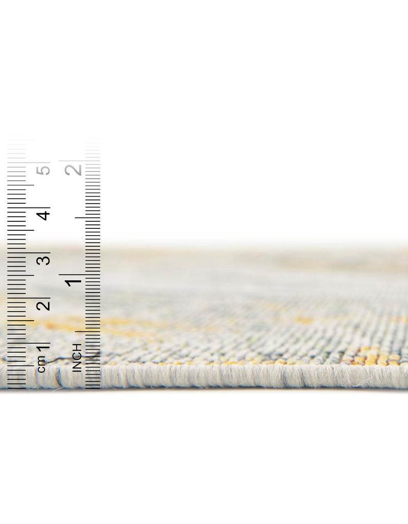 Garden Terrace Escape Collection Area Rug -  Blossom Rectangle Gray Ivory Yellow  lifestyle 5