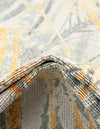 Garden Terrace Escape Collection Area Rug -  Blossom Rectangle Gray Ivory Yellow  lifestyle 8