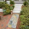 Garden Terrace Escape Collection Area Rug -  Blossom Runner Gray Ivory Yellow  lifestyle 58