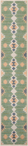 Coastal Terrace Collection Area Rug -  Oceanview Runner Green  lifestyle 28