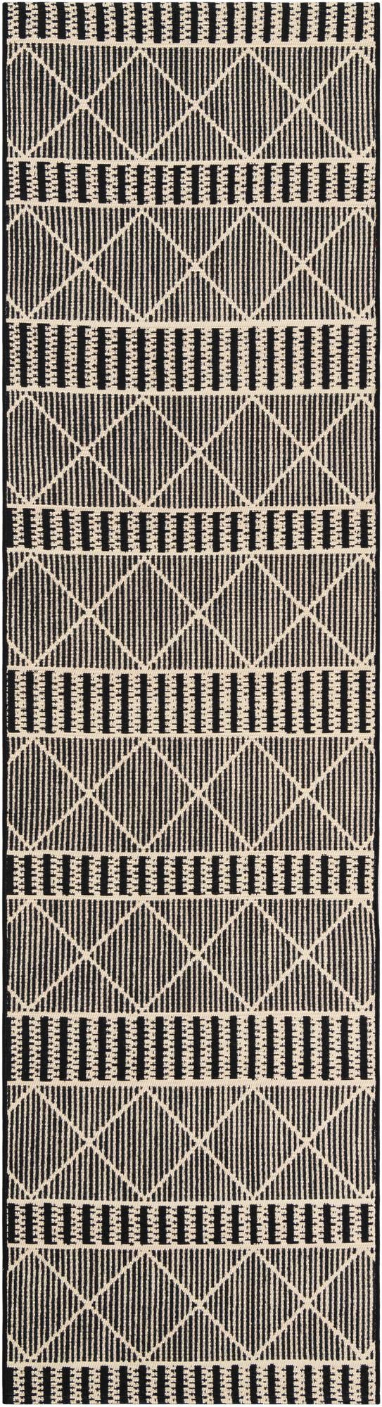 Savannah Pergola Collection Area Rug -  Glade Runner Black  lifestyle 82