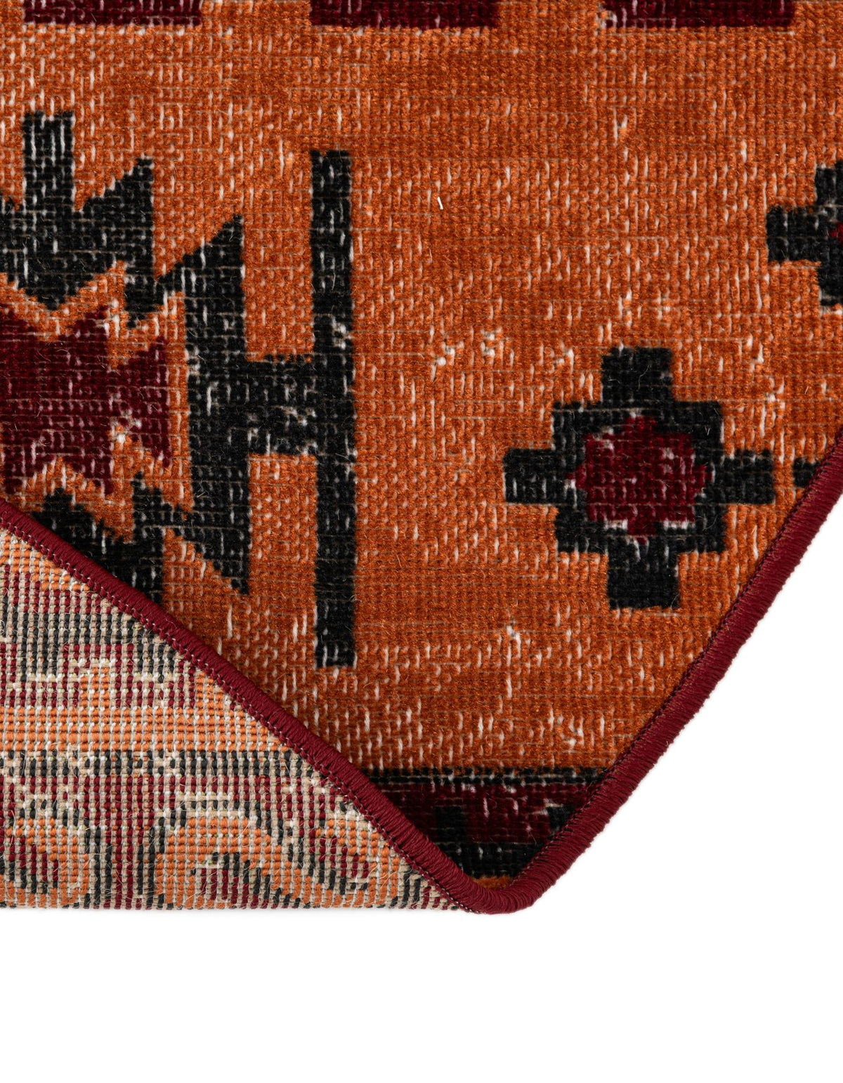 Geneva Terrace Collection Area Rug - Montreux Oval Rust Red  lifestyle 182