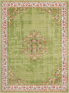 Geneva Terrace Collection Area Rug -  Yverdon Rectangle Green  lifestyle 2