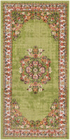 Geneva Terrace Collection Area Rug -  Yverdon Runner Green  lifestyle 27