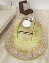 Geneva Terrace Collection Area Rug -  Yverdon Oval Green  lifestyle 35