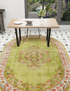 Geneva Terrace Collection Area Rug -  Yverdon Oval Green  lifestyle 64