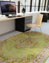 Geneva Terrace Collection Area Rug -  Yverdon Oval Green  lifestyle 74