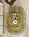 Geneva Terrace Collection Area Rug -  Yverdon Oval Green  lifestyle 120