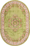 Geneva Terrace Collection Area Rug -  Yverdon Oval Green  lifestyle 28