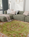 Geneva Terrace Collection Area Rug -  Yverdon Square Green  lifestyle 51