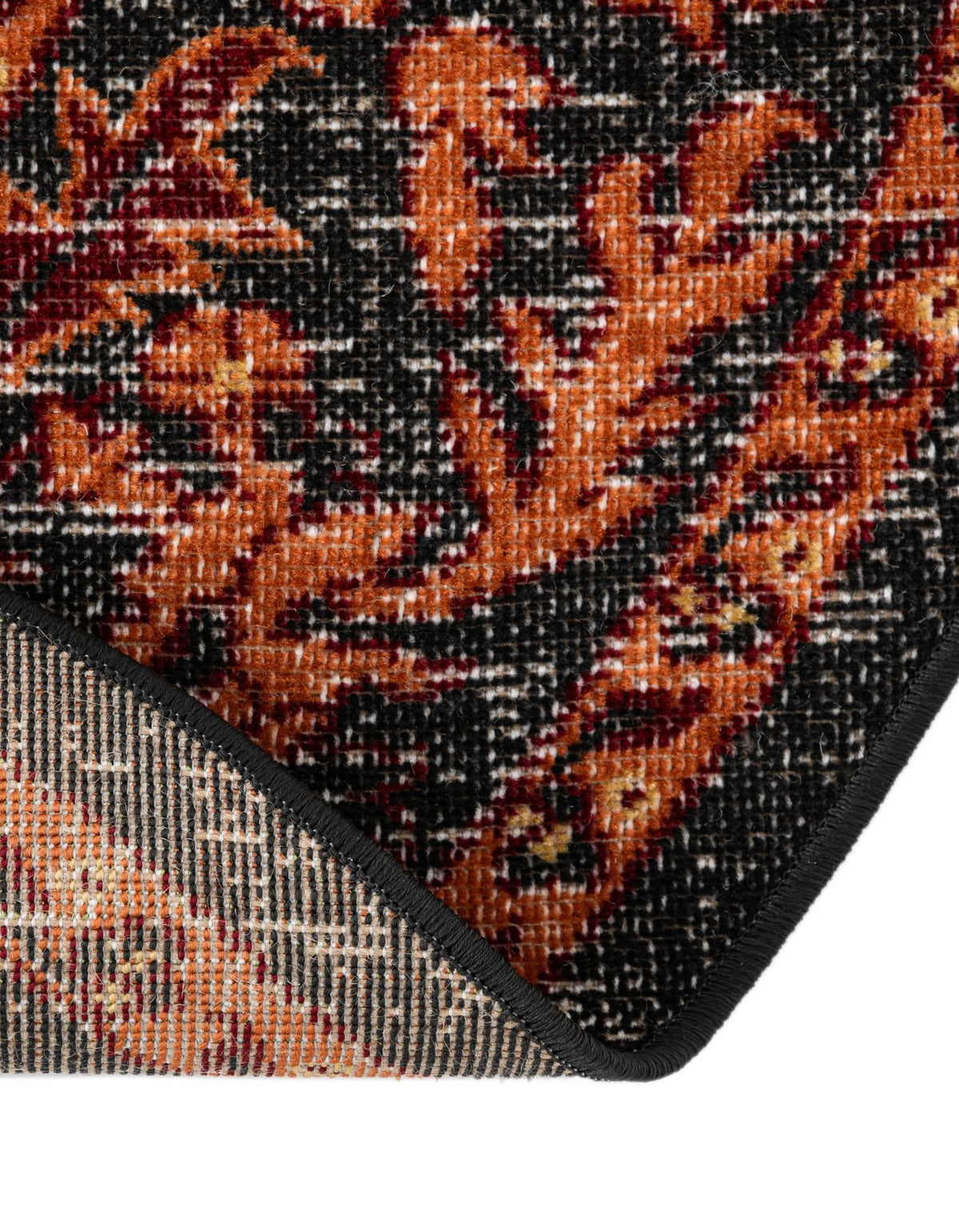 Geneva Terrace Collection Area Rug -  Lausanne Oval Black  lifestyle 206