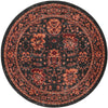 Geneva Terrace Collection Area Rug -  Lausanne Round Black  lifestyle 40