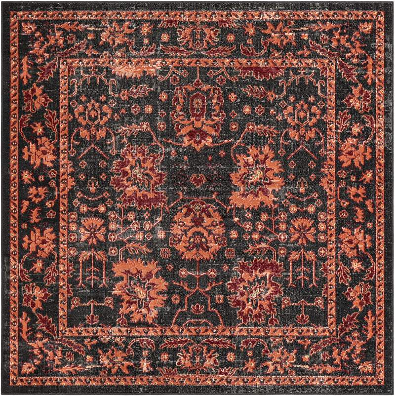 Geneva Terrace Collection Area Rug -  Lausanne Square Black  lifestyle 41