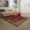 Geneva Terrace Collection Area Rug -  Lausanne Square Black  lifestyle 114