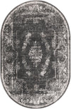 Copenhagen Comfort Collection Area Rug -  Roskilde Oval Charcoal  lifestyle 17