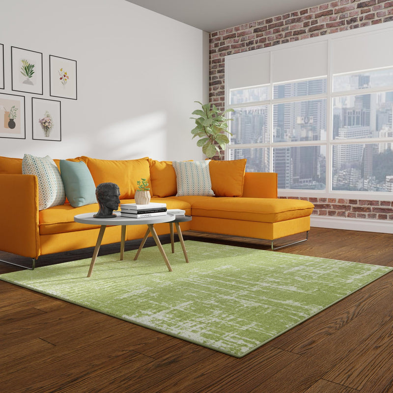 Seville Elegance Collection Area Rug -  Cadiz Square Green  lifestyle 56