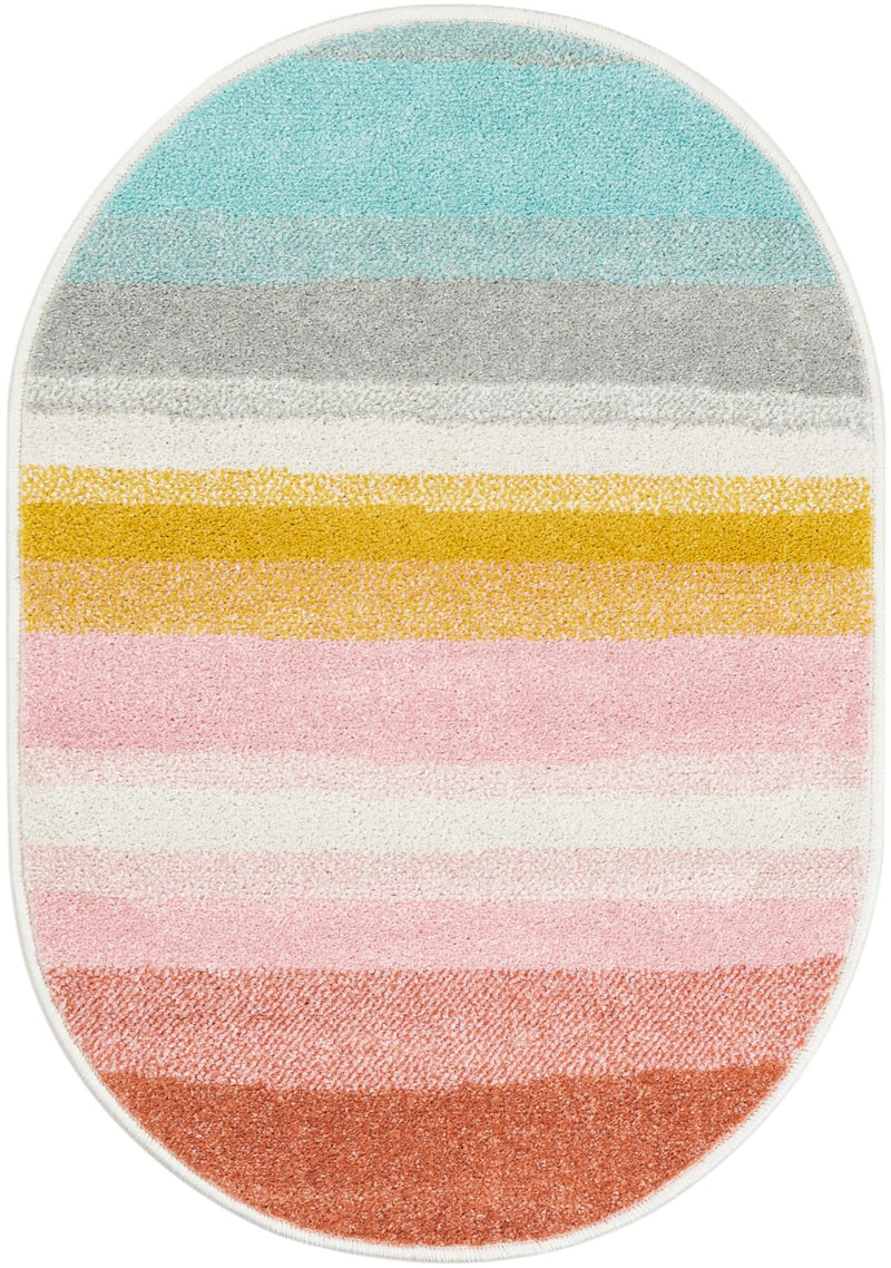 Playful Patterns Collection Area Rug -  Dreamland Oval Multi  lifestyle 18