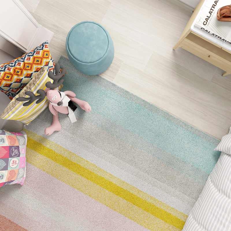 Playful Patterns Collection Area Rug -  Dreamland Square Multi  lifestyle 79