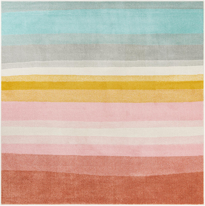 Playful Patterns Collection Area Rug -  Dreamland Square Multi  lifestyle 19