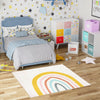 Playful Patterns Collection Area Rug -  Illusion Square Ivory  lifestyle 58