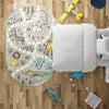 Playful Patterns Collection Area Rug -  Enigma Oval Gray  lifestyle 82