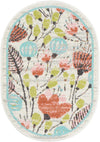 Playful Patterns Collection Area Rug -  Fantasy Oval Ivory  lifestyle 18
