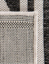 Urban Terrace Collection Area Rug -  Greenwich Rectangle White and Black  lifestyle 48