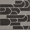 Urban Terrace Collection Area Rug -  Greenwich Square Black and White  lifestyle 74
