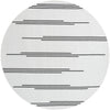 Urban Terrace Collection Area Rug -  Brooklyn Round White and Black  lifestyle 23