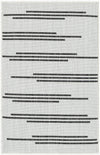 Urban Terrace Collection Area Rug -  Brooklyn Rectangle White and Black Main