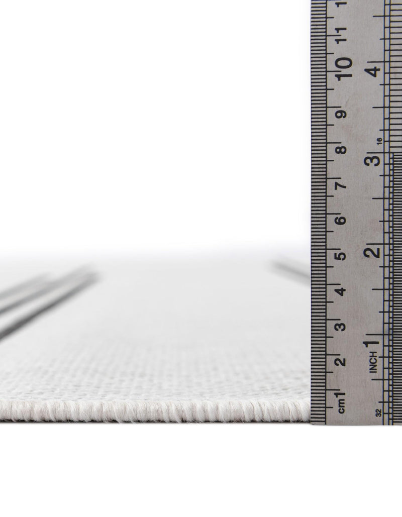 Urban Terrace Collection Area Rug -  Brooklyn Rectangle White and Black  lifestyle 57