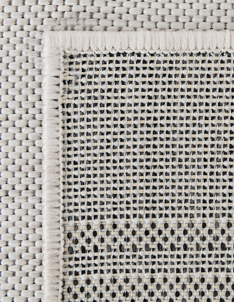 Urban Terrace Collection Area Rug -  Brooklyn Rectangle White and Black  lifestyle 58