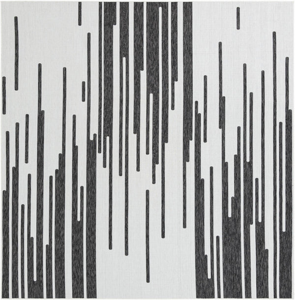 Urban Terrace Collection Area Rug -  Riverside Square Black and White Main