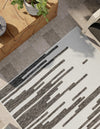 Urban Terrace Collection Area Rug -  Riverside Rectangle Black and White  lifestyle 7