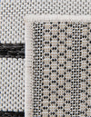 Urban Terrace Collection Area Rug -  Riverside Rectangle Black and White  lifestyle 10