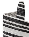 Urban Terrace Collection Area Rug -  Riverside Rectangle Black and White  lifestyle 12