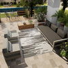 Urban Terrace Collection Area Rug -  Riverside Rectangle Black and White  lifestyle 16