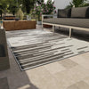 Urban Terrace Collection Area Rug -  Riverside Rectangle Black and White  lifestyle 18