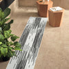 Urban Terrace Collection Area Rug -  Riverside Runner Black and White  lifestyle 13