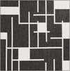 Urban Terrace Collection Area Rug -  Parkside Square Black and White  lifestyle 27