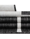 Urban Terrace Collection Area Rug -  Parkside Runner Black and White  lifestyle 69