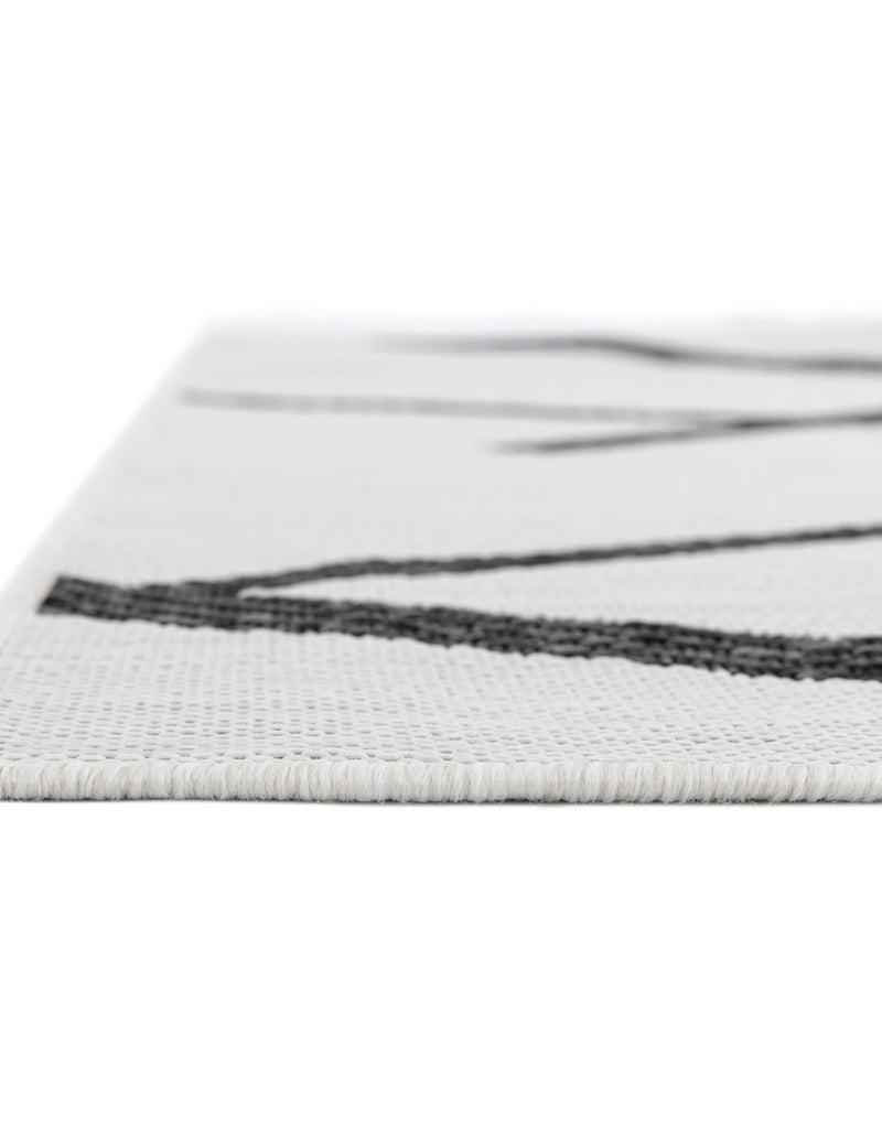 Urban Terrace Collection Area Rug -  Bowery Runner Black and White  lifestyle 5