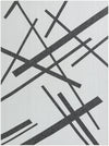 Urban Terrace Collection Area Rug -  Bowery Rectangle Black and White  lifestyle 3