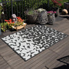 Urban Terrace Collection Area Rug -  Mercer Rectangle Black and White  lifestyle 13