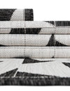 Urban Terrace Collection Area Rug -  Mercer Round Black and White  lifestyle 77