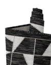 Urban Terrace Collection Area Rug -  Mercer Round Black and White  lifestyle 80