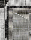 Urban Terrace Collection Area Rug -  Mercer Round Black and White  lifestyle 83
