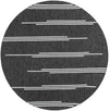 Urban Terrace Collection Area Rug -  Brooklyn Round Black and White Main