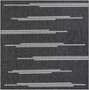 Urban Terrace Collection Area Rug -  Brooklyn Square Black and White  lifestyle 75
